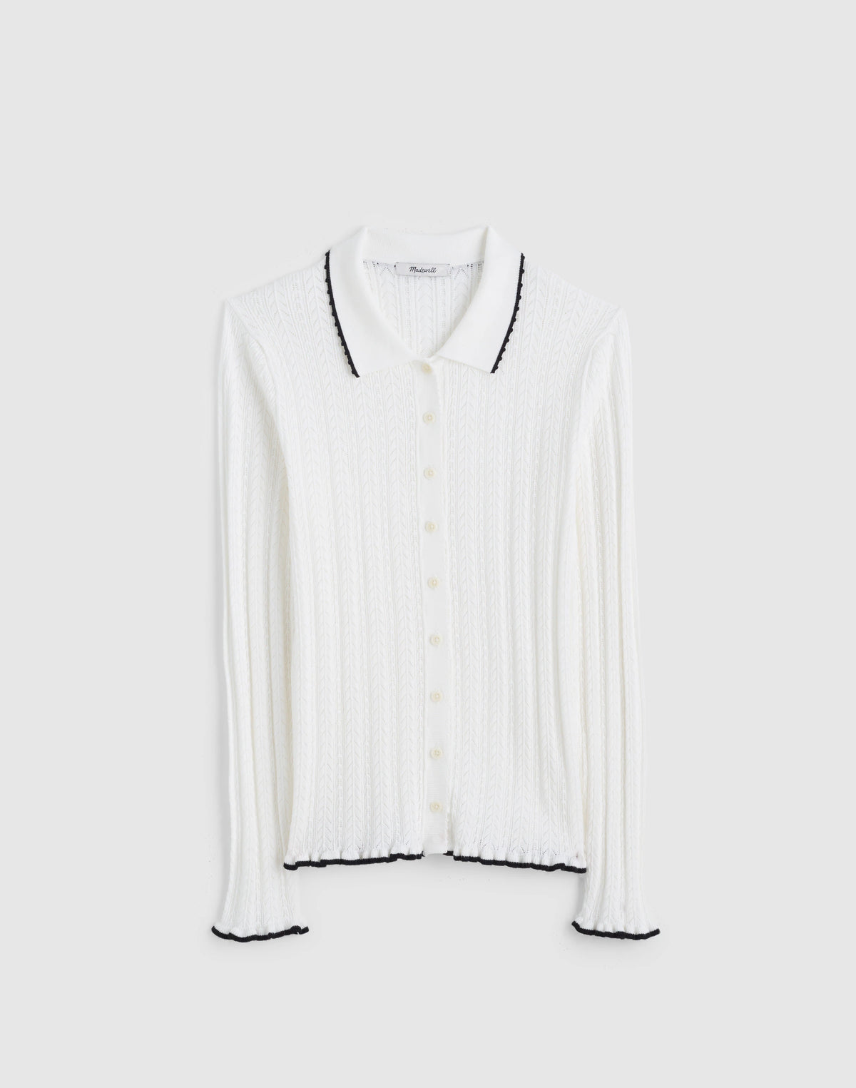 SOFT WHITE WITH BLACK
