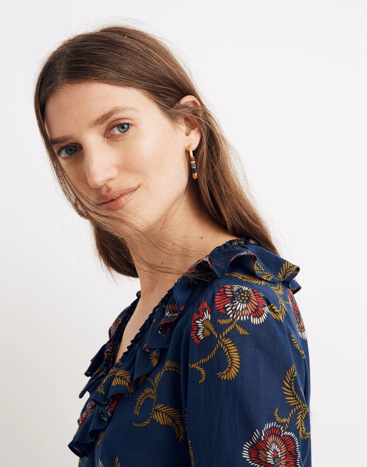 LINE FLORAL BENGALI INDIGO