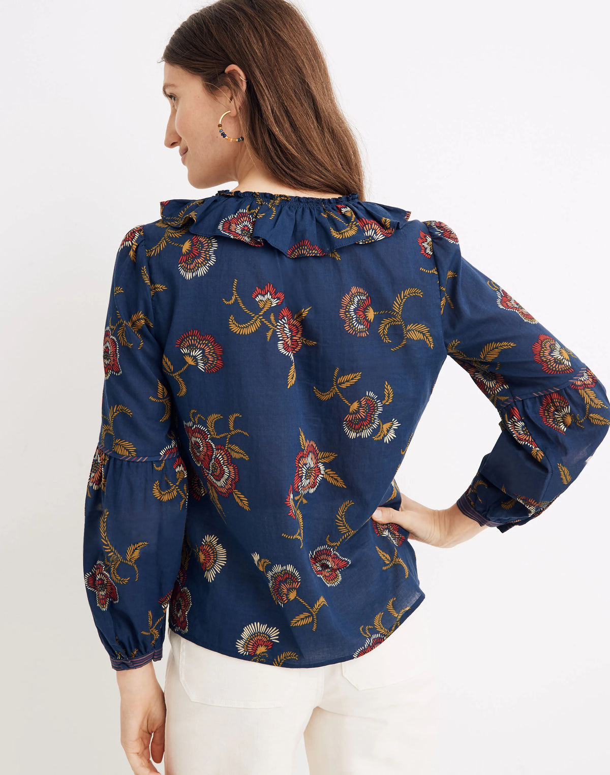 LINE FLORAL BENGALI INDIGO
