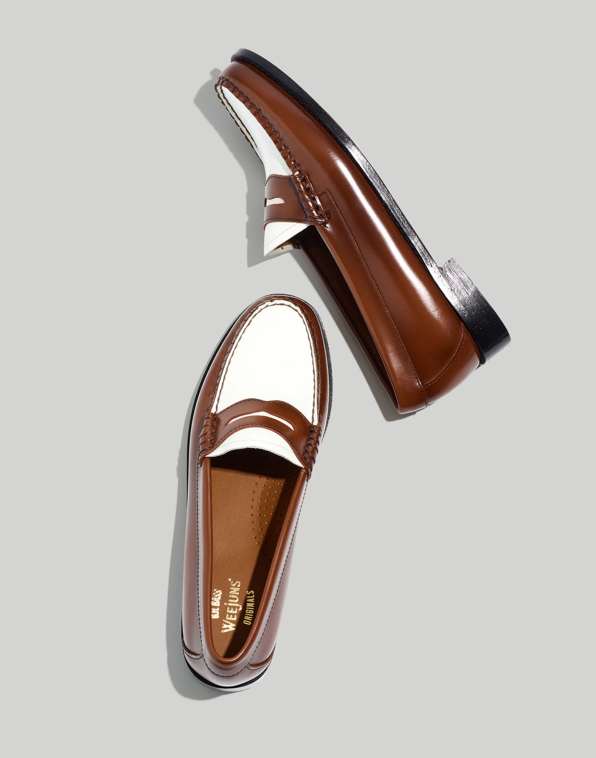 TAN AND WHITE