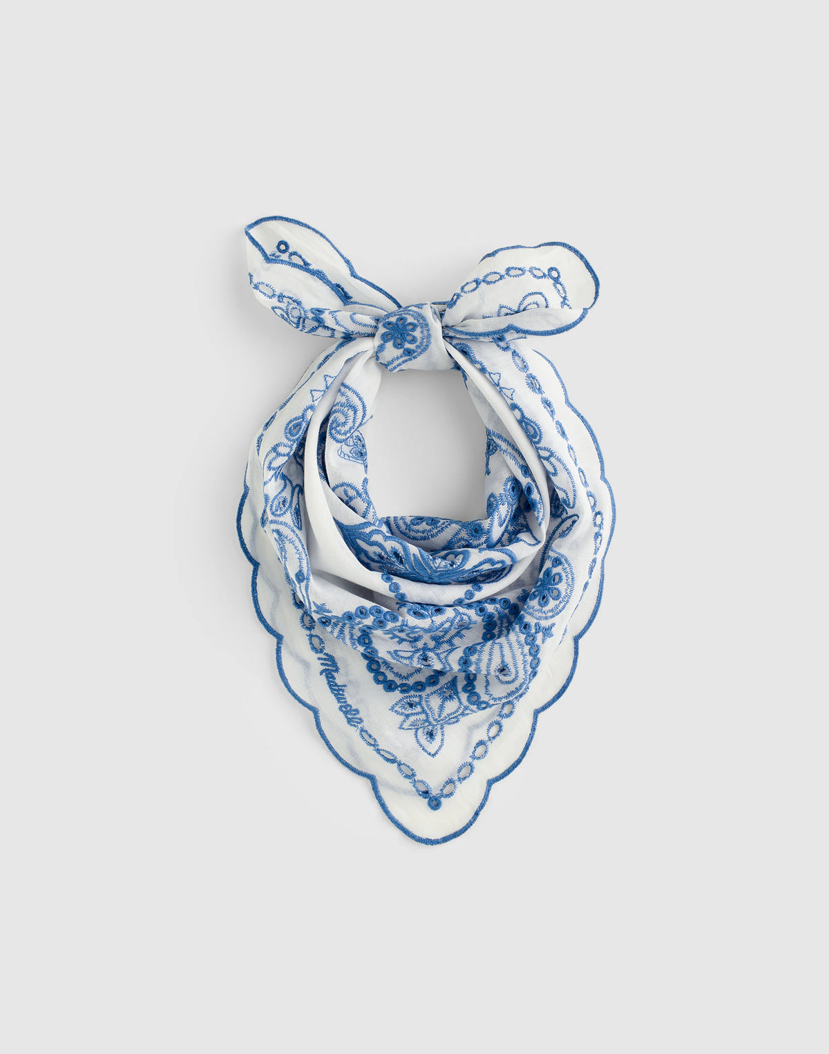 BANDANA EYELET RETRO BLUE