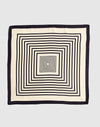 GEOMETRIC SQ SCARF VANILLA