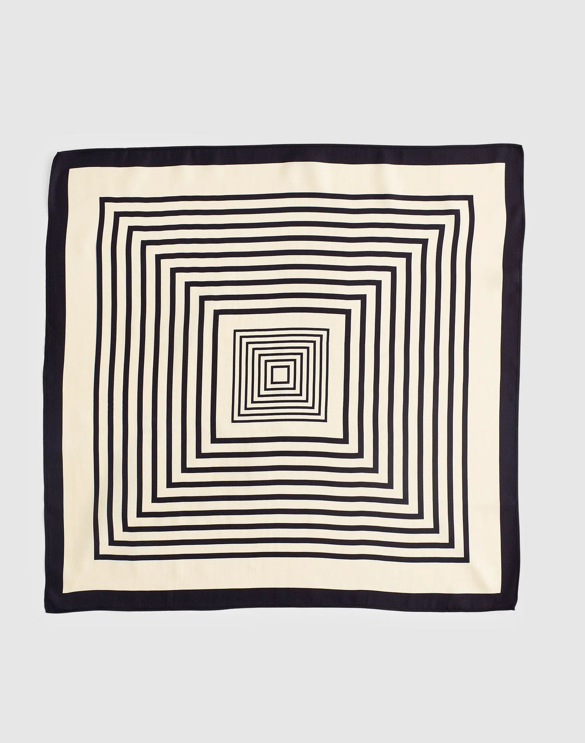 GEOMETRIC SQ SCARF VANILLA
