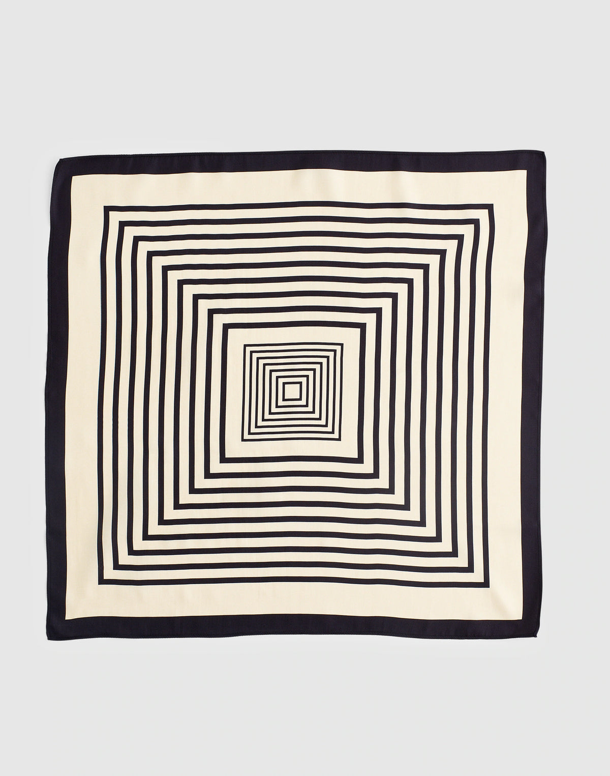 GEOMETRIC SQ SCARF VANILLA