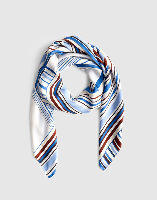 MULTI STRIPE ABSTRACT WHITE