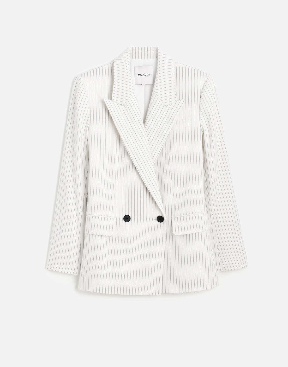 IVORY BLACK PINSTRIPE