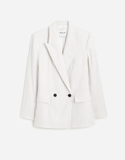 IVORY BLACK PINSTRIPE