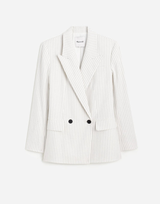 IVORY BLACK PINSTRIPE