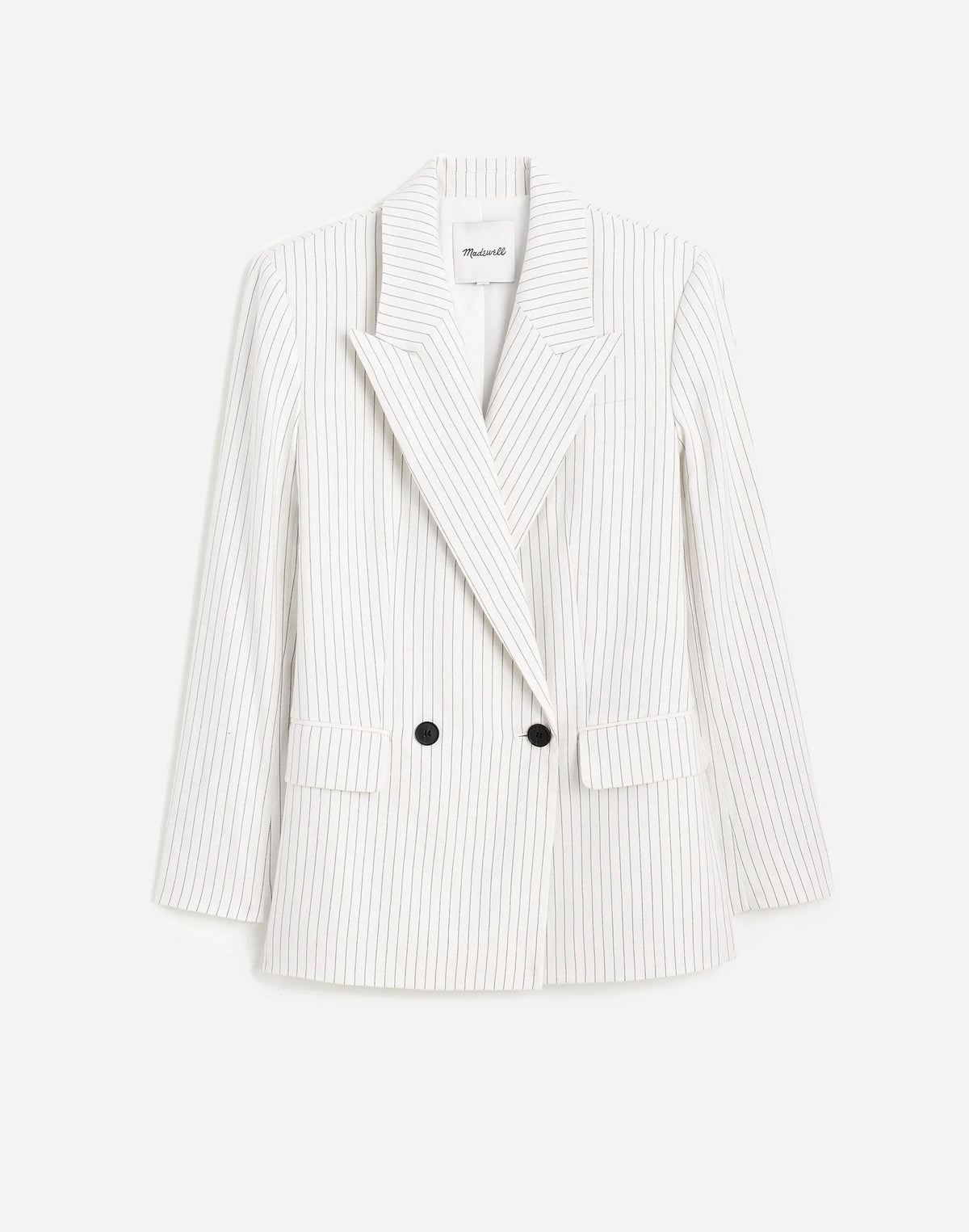 IVORY BLACK PINSTRIPE