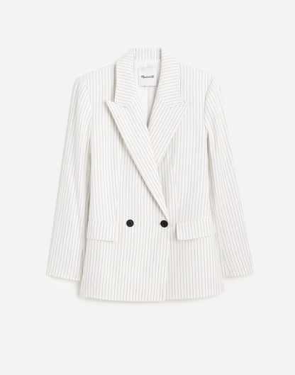 IVORY BLACK PINSTRIPE