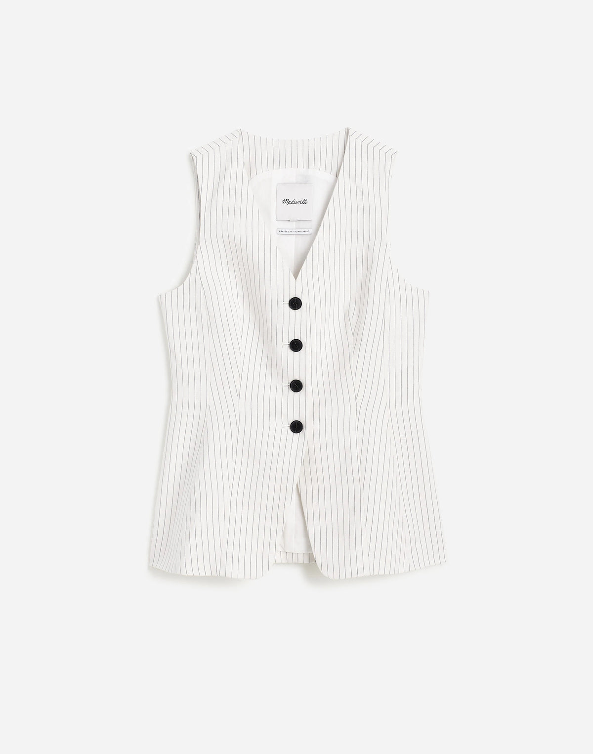 IVORY BLACK PINSTRIPE