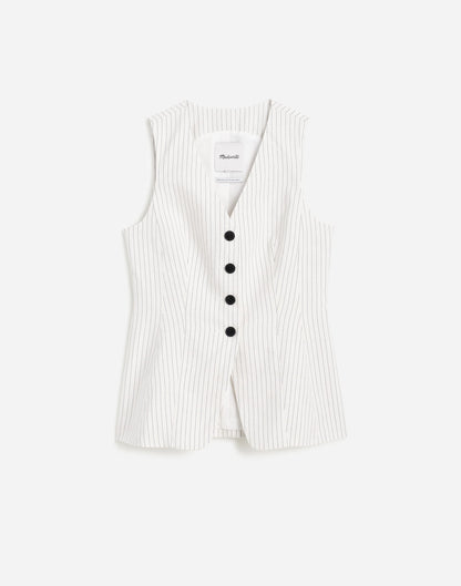 IVORY BLACK PINSTRIPE