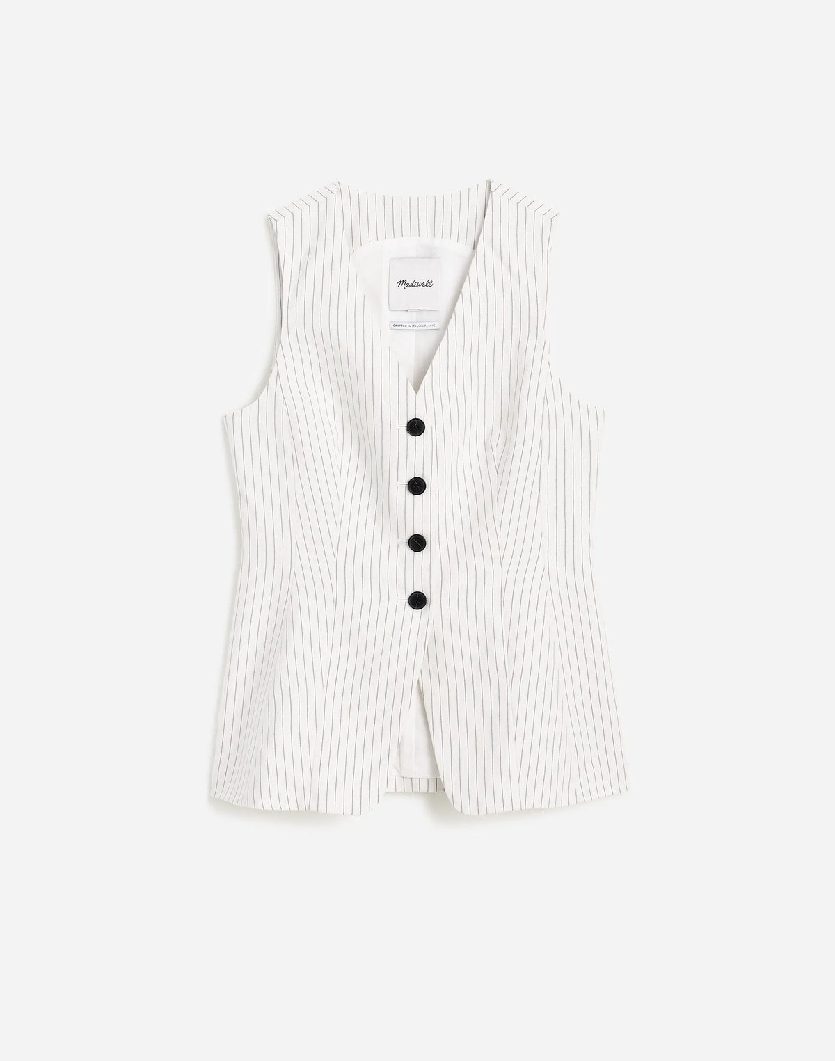 IVORY BLACK PINSTRIPE