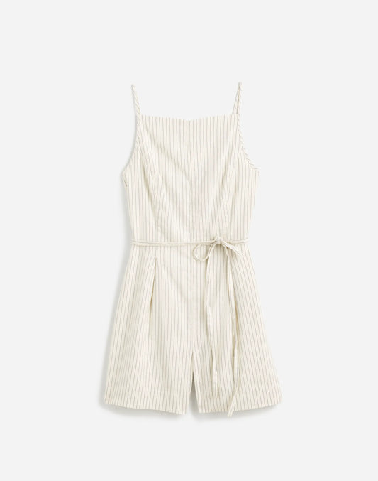IVORY BLACK PINSTRIPE