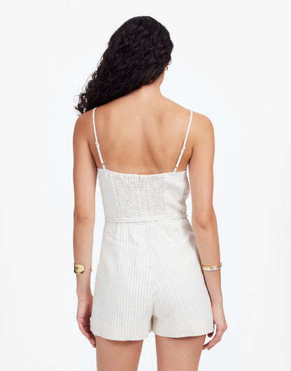 IVORY BLACK PINSTRIPE