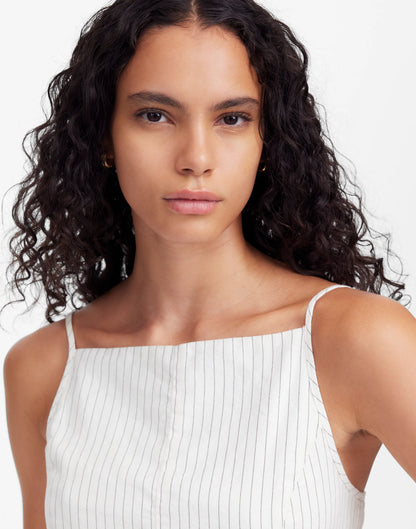 IVORY BLACK PINSTRIPE