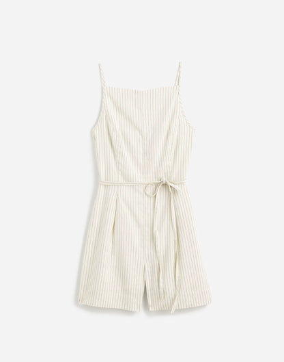 IVORY BLACK PINSTRIPE