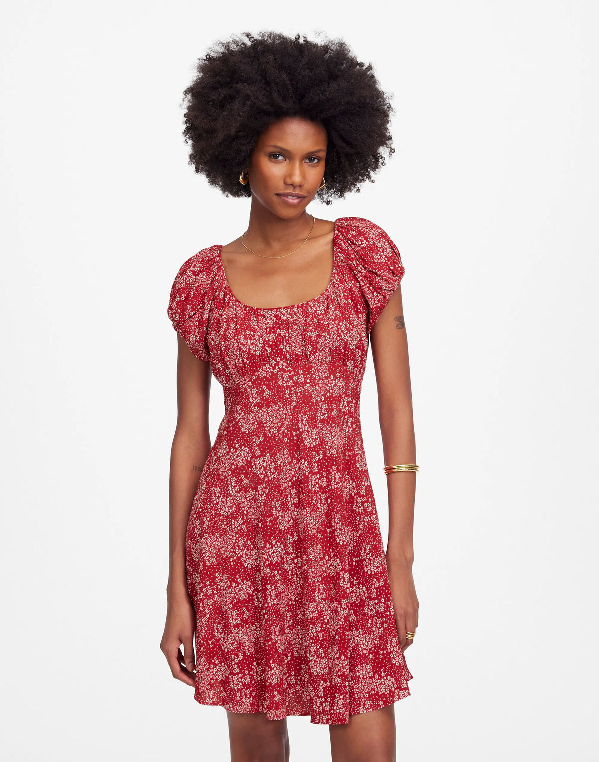 HARPER FLORAL RED WHITE