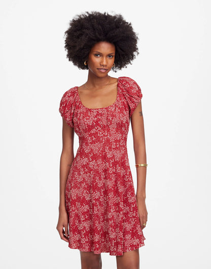 HARPER FLORAL RED WHITE