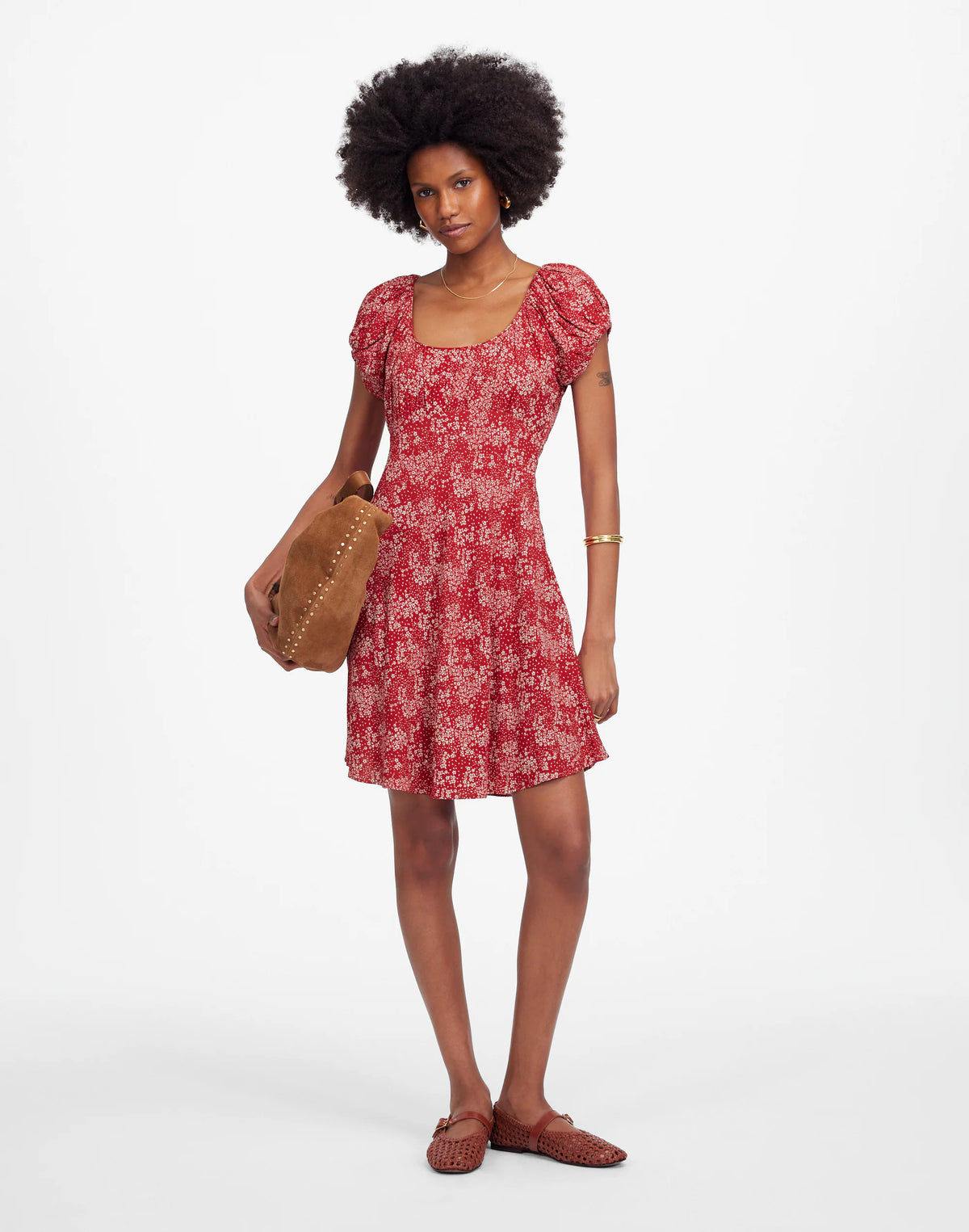 HARPER FLORAL RED WHITE