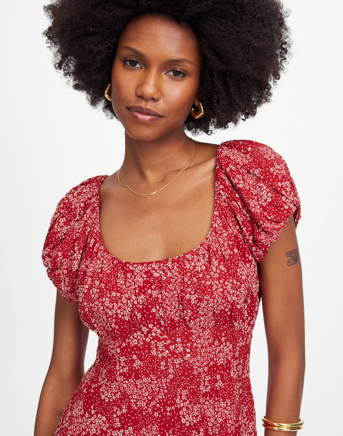 HARPER FLORAL RED WHITE