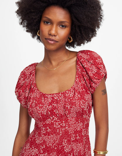 HARPER FLORAL RED WHITE