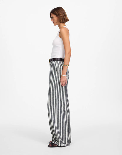 NAVY WHITE STRIPE