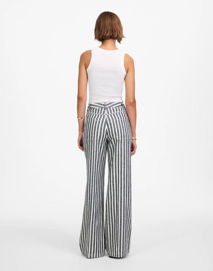 NAVY WHITE STRIPE