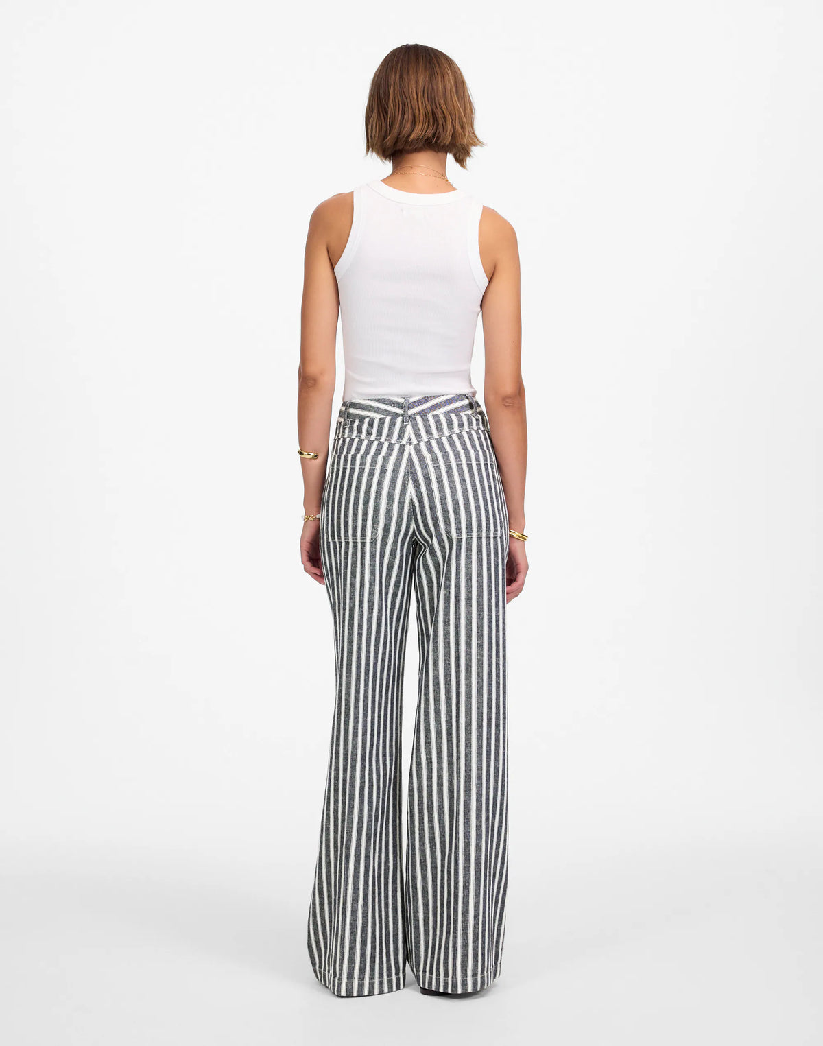NAVY WHITE STRIPE