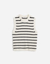 CREAM BLACK STRIPE