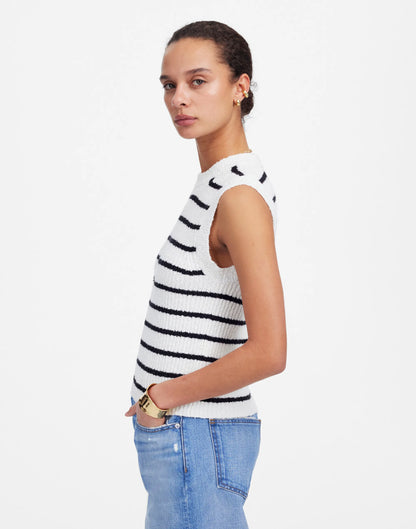 CREAM BLACK STRIPE
