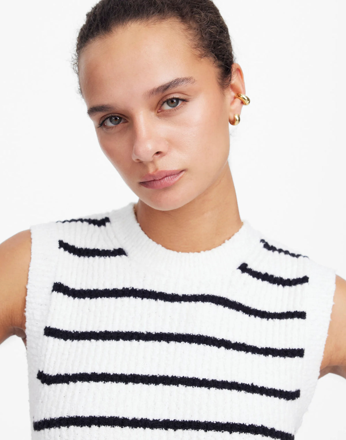 CREAM BLACK STRIPE