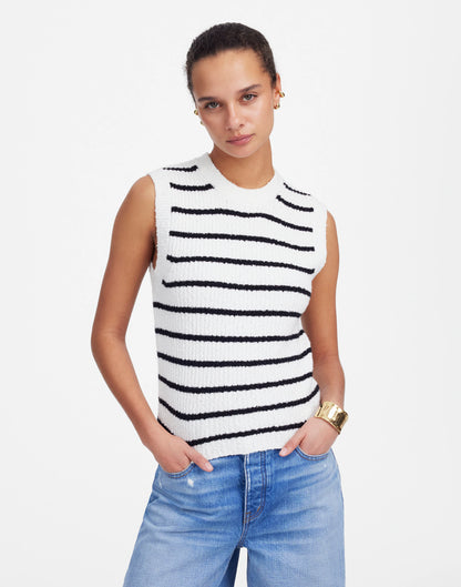 CREAM BLACK STRIPE