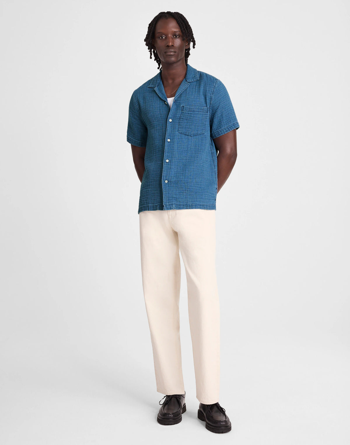 LIGHT INDIGO GAUZE