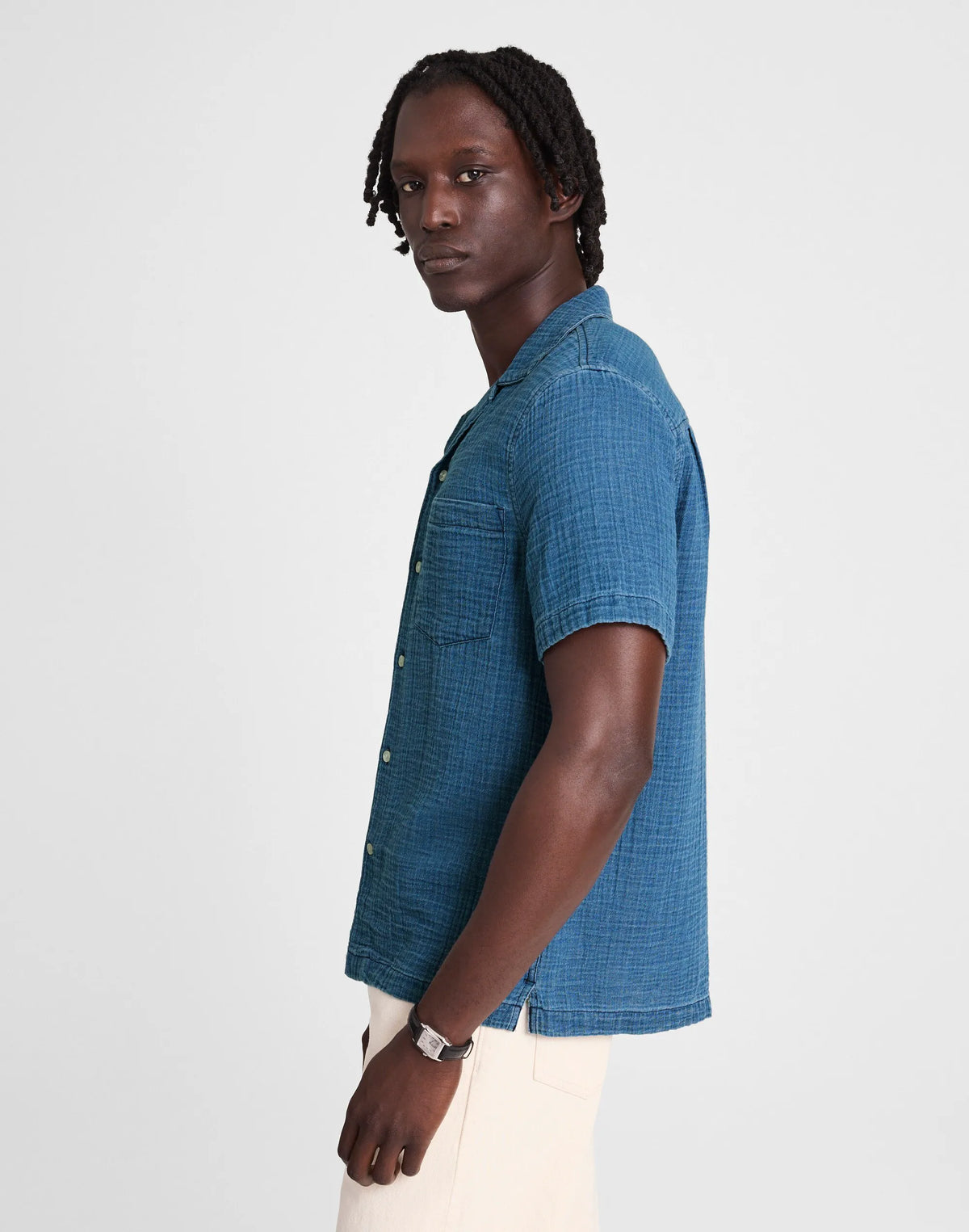 LIGHT INDIGO GAUZE