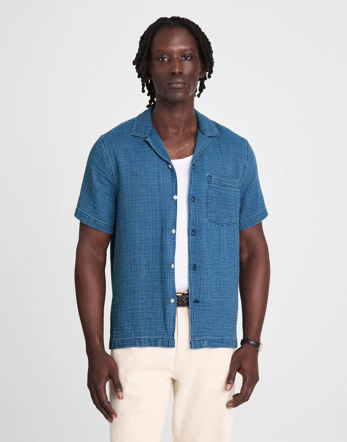 LIGHT INDIGO GAUZE