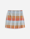 BLUE ORANGE PLAID