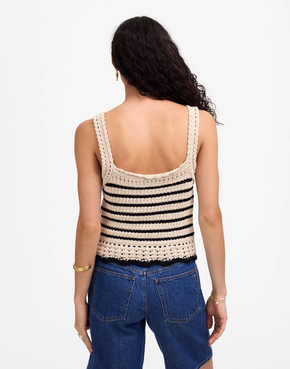 NATURAL AND BLACK STRIPE