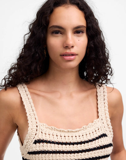 NATURAL AND BLACK STRIPE