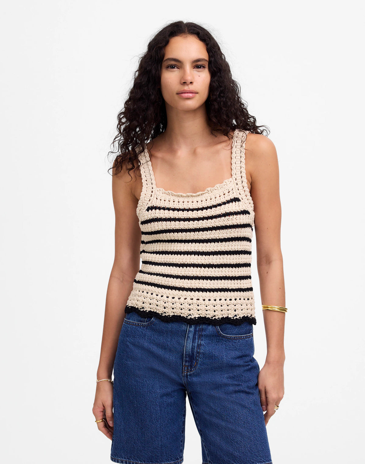 NATURAL AND BLACK STRIPE