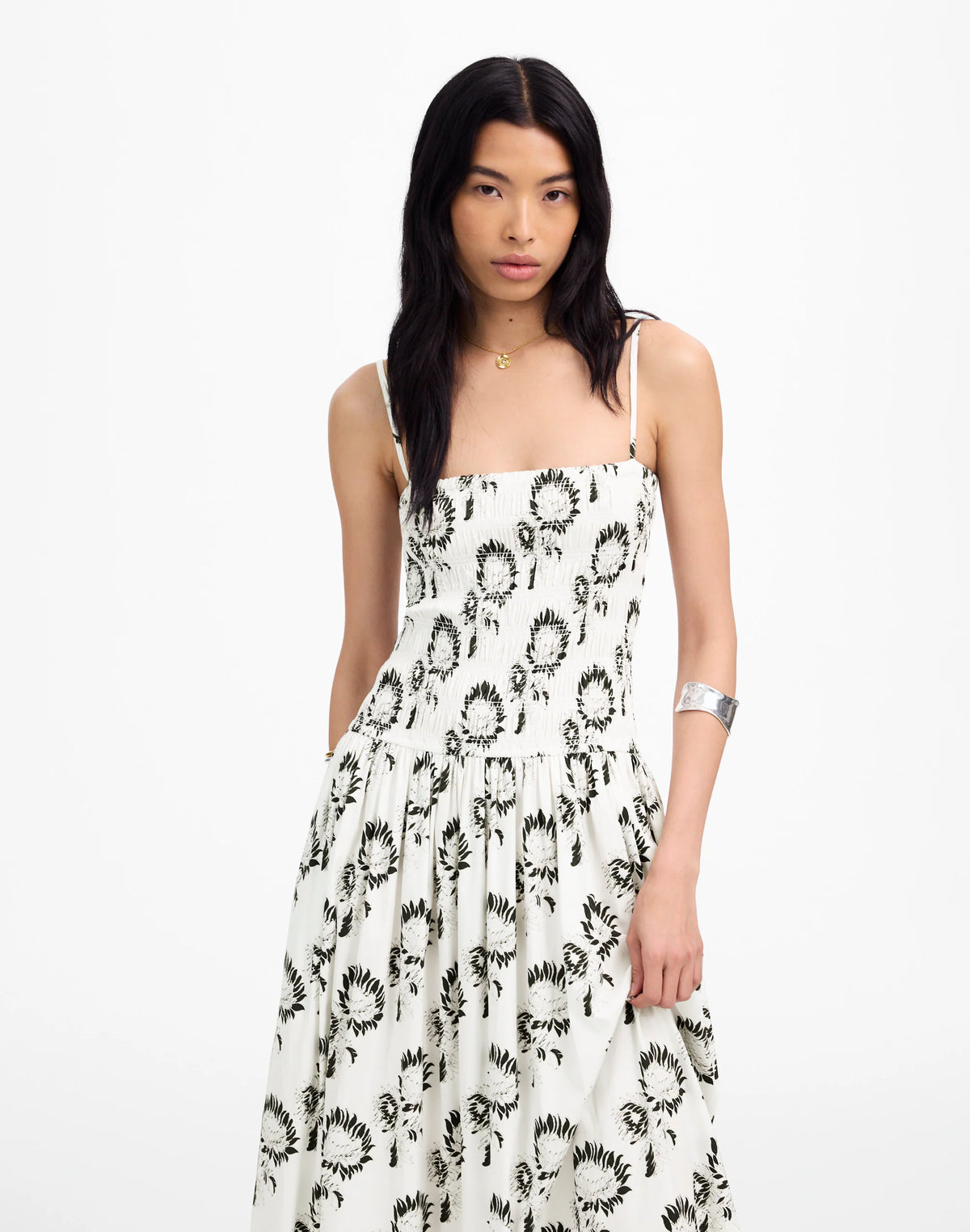 GRAPHIC SUNFLOWERS WHITE