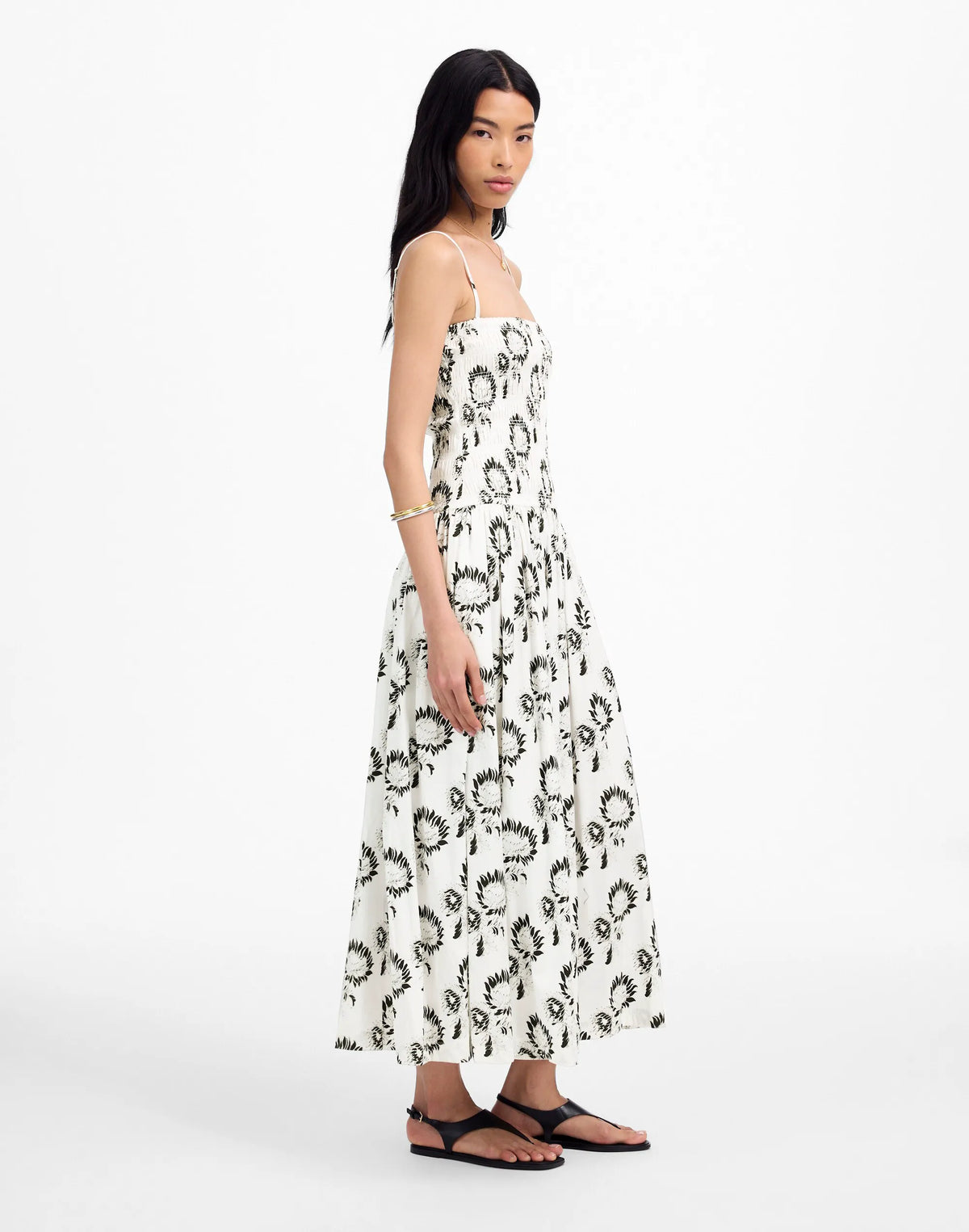 GRAPHIC SUNFLOWERS WHITE