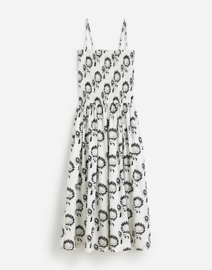 GRAPHIC SUNFLOWERS WHITE