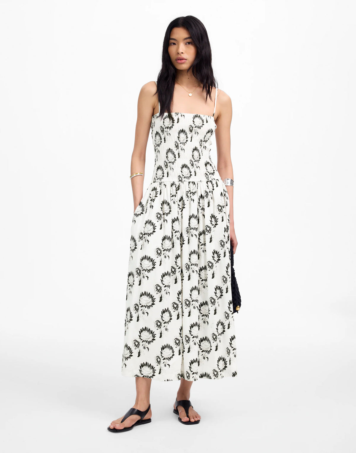 GRAPHIC SUNFLOWERS WHITE