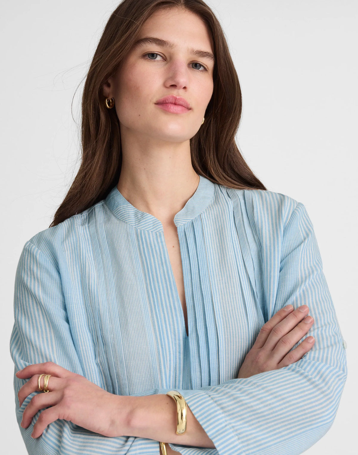 BLUE WHITE MULTI STRIPE