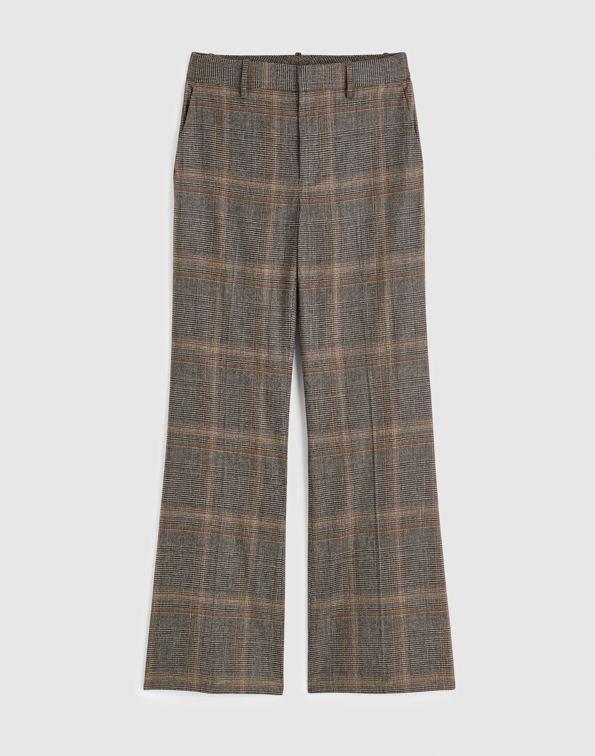 BROWN GRAY PLAID