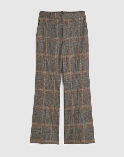 BROWN GRAY PLAID