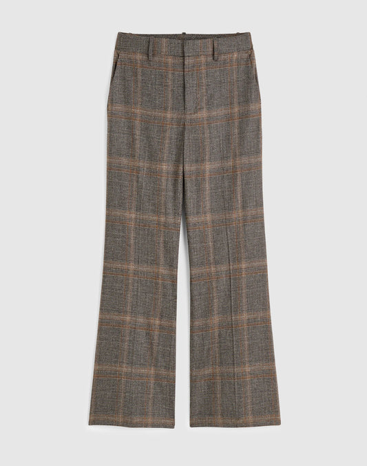 BROWN GRAY PLAID