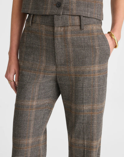 BROWN GRAY PLAID