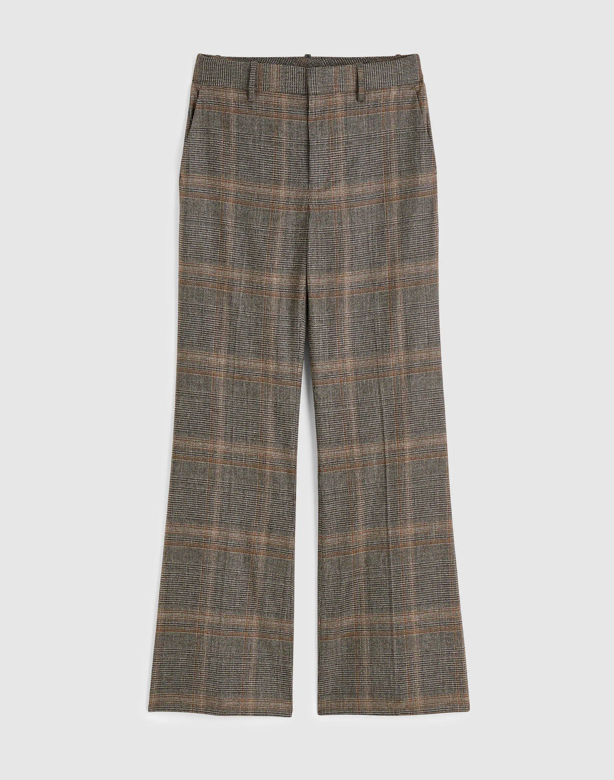 BROWN GRAY PLAID
